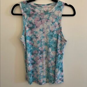 Joe Fresh Blue and Pink Sleeveless Muscle Tee